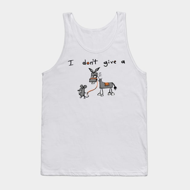 I Don't Give A Rats Ass Tank Top by Arch City Tees